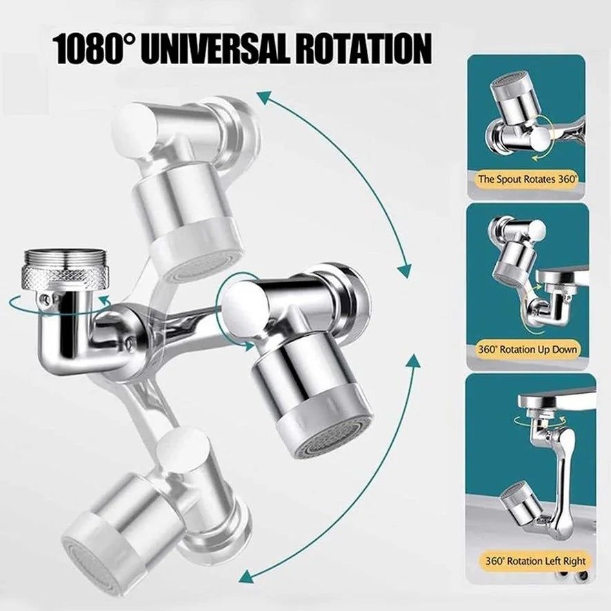 EliteFlow™ | 360° Rotating Kitchen Faucet Extender